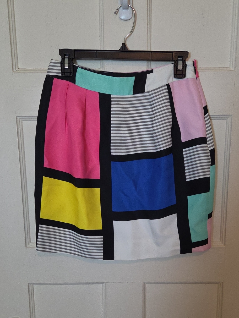 Kate Spade Skirt The Rules Colorblock Mini Skirt Multi Colors Size 4